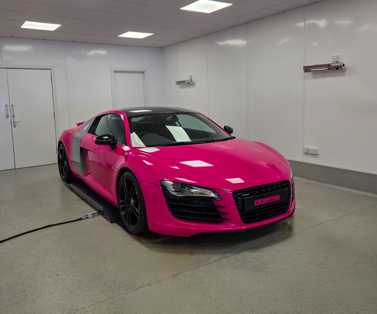 Audi R8 — Pink Wrap, Cardiff