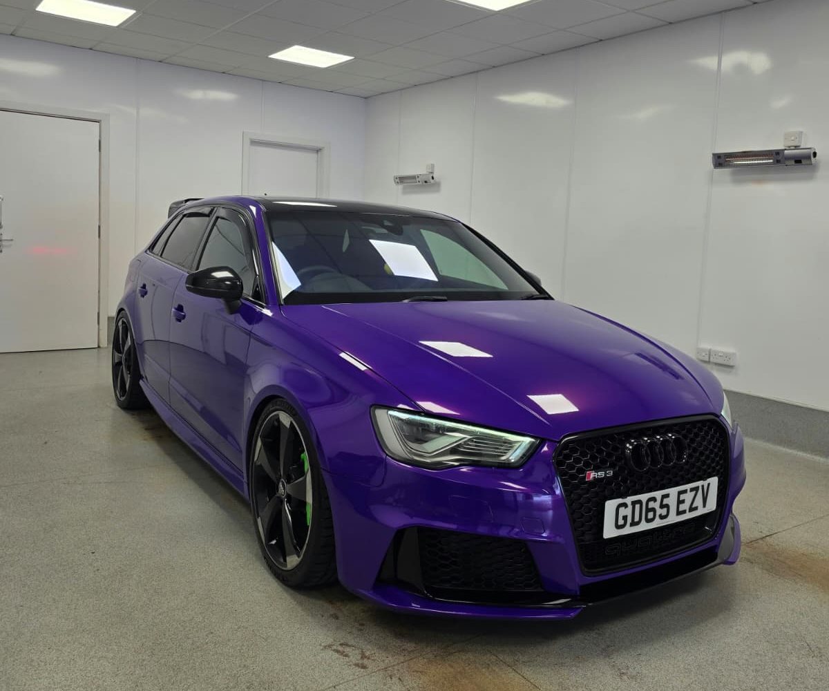Audi RS3 — Purple Wrap, Cardiff
