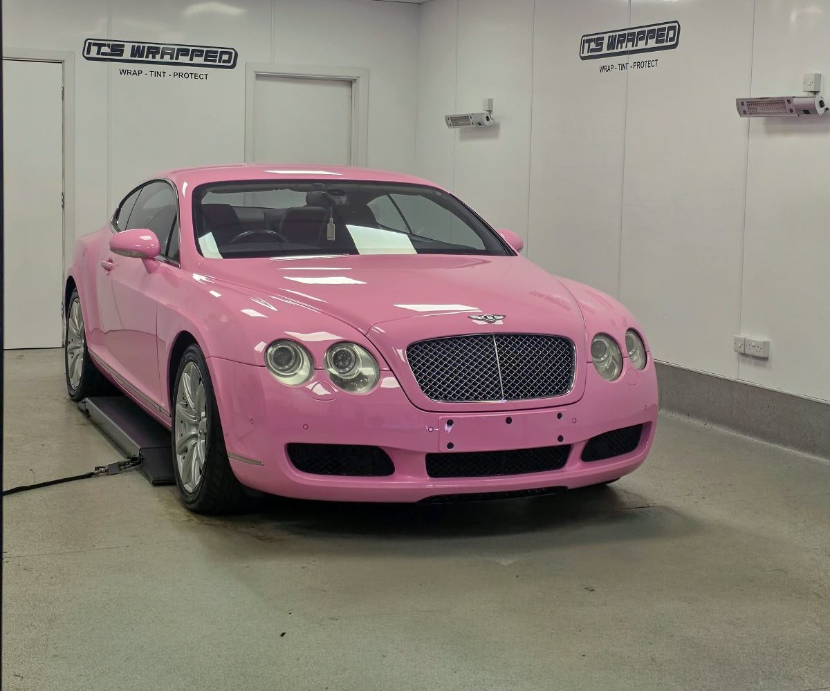 Bentley Continental GT — Pink Wrap, Cardiff