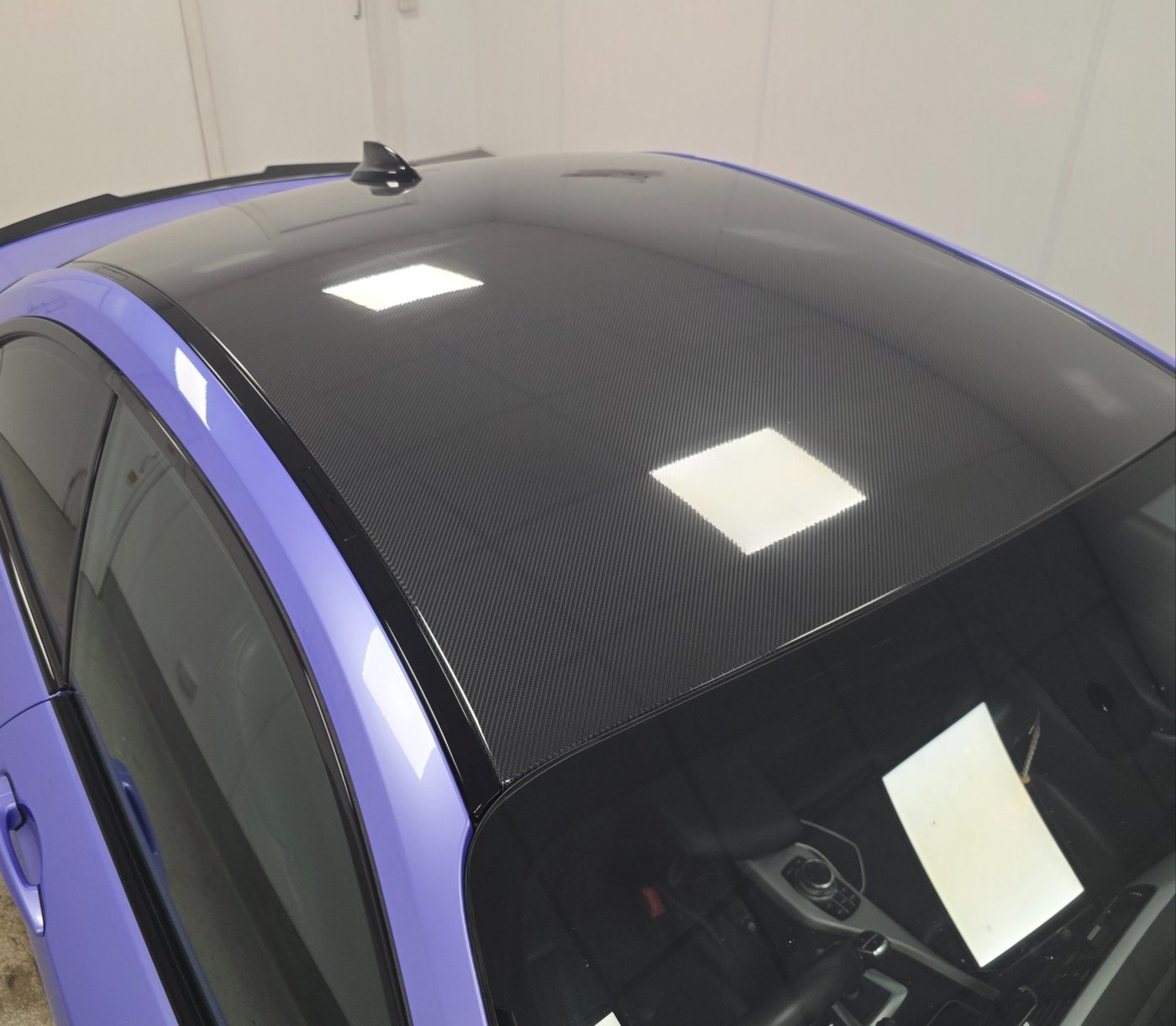 BMW M240i wrapped Royal Purple Cardiff