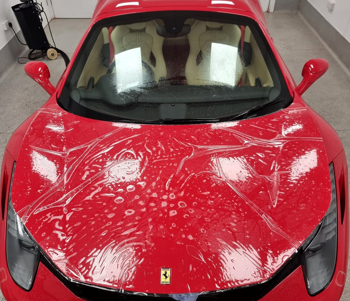 Ferrari 458 paint protection film PPF Cardiff South Wales