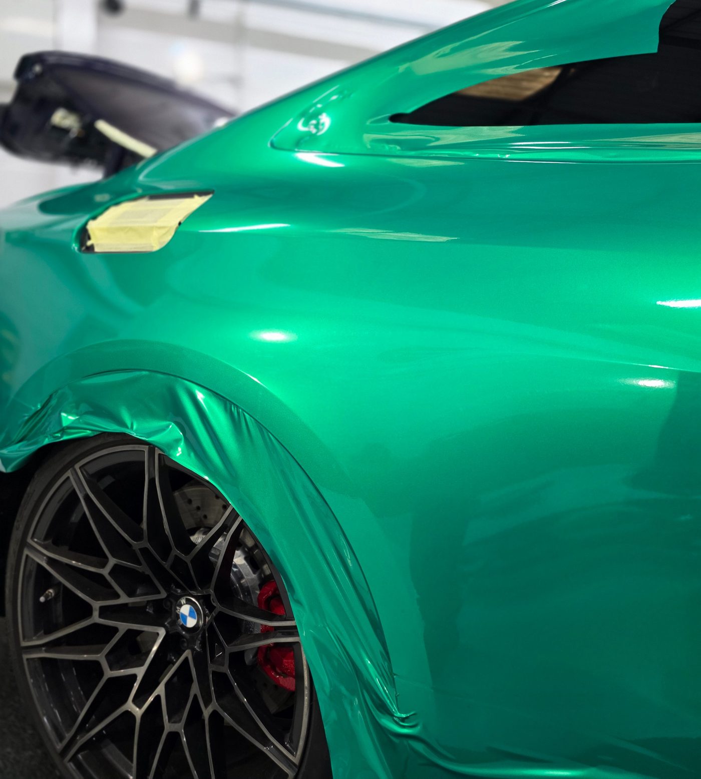 BMW M4 Competition — Green Wrap, Cardiff