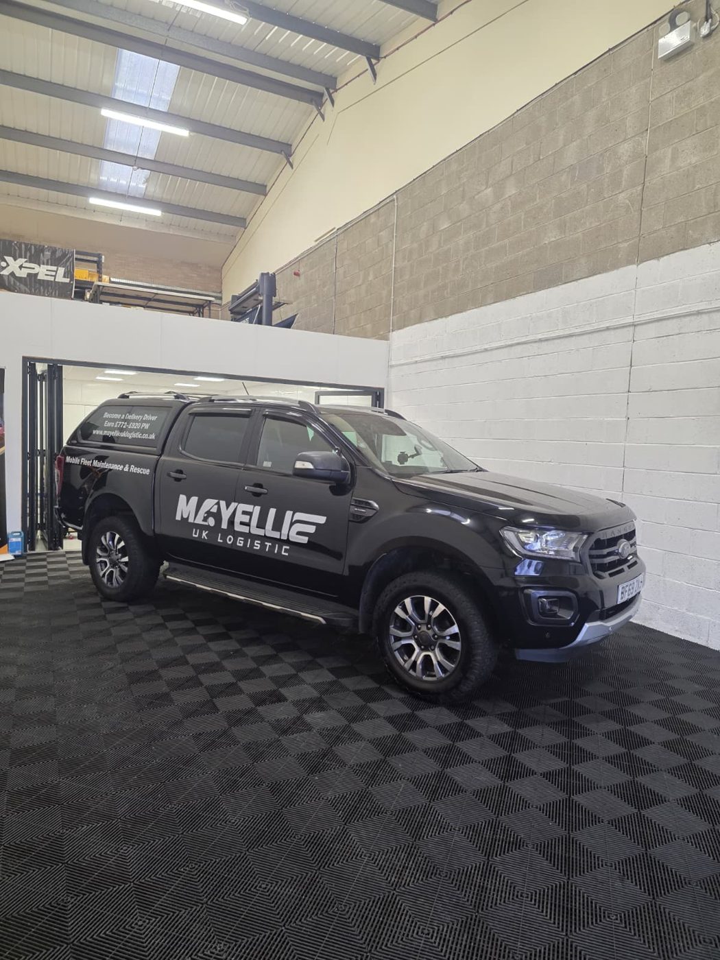 Mayellie UK Logistic Ford Ranger vehicle graphics Cardiff